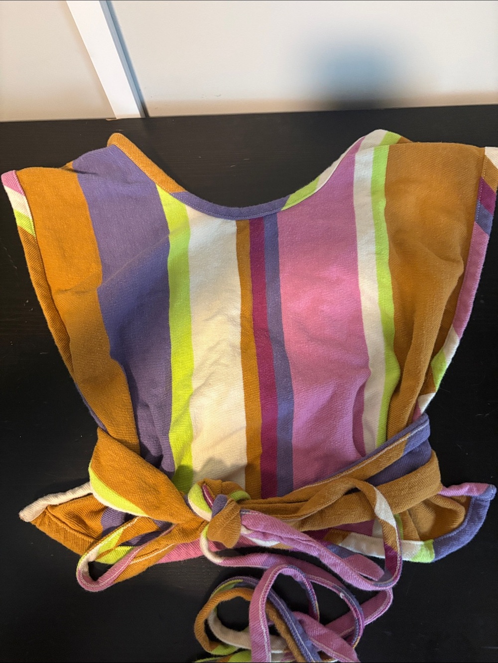 Free People Striped Wrap Tank Top in Brown, Pink, Purple, Lime - Picture 2 of 4